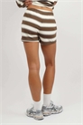 Миа Хан — полосатые мини-шорты артикул 155893535