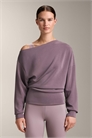 Свитшот с асимметричным вырезом, регулируемой талией и мягким на ощупь модалом артикул 155702661