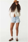 Шорты из рваного денима D75 артикул 147968198