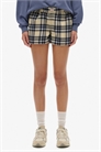 Шорты из хлопка в клетку на резинке артикул 155932775
