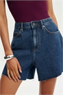 Джинсовые шорты в стиле 90-х артикул 156354147