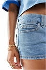 Микро-шорты из джинсовой ткани артикул 143193166