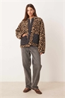 Флисовая куртка Leopard Borg с стегаными элементами из нейлона артикул 143244863