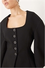 Блейзер с облегающими рукавами-коконами артикул 150169917
