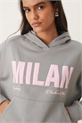Худи свободного кроя с принтом «Милан» артикул 149248405