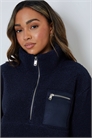 Флисовая кофта с полузастежкой-молнией артикул 155238689