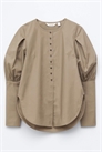 Рубашка свободного кроя с пуговицами артикул 155173547