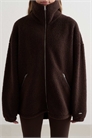 Куртка Cacao Teddy Borg с воротником-воронкой и застежкой-молнией артикул 153098810