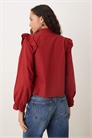 Блузка с высоким воротником артикул 147326236