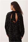 Блузка с длинными рукавами, открытой спиной и бархатными пайетками co-ord артикул 148927490
