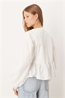 Блузка с завязками спереди и длинными рукавами артикул 149622232