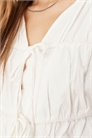 Блузка с завязками спереди и длинными рукавами артикул 149622232