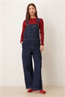 Джинсовые комбинезоны с широкими брючинами артикул 149515429