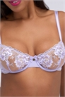 Бюстгальтер-балконет с вышивкой «Пози», с цветочным узором, без наполнителя артикул 156118595