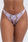 Трусики-стринги Posie с вышивкой и цветочным вырезом артикул 156118668