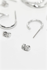 Набор из 6 пар сережек-колец с разнообразным дизайном артикул 139430350
