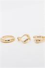 Набор из 3 колец с разнообразными минималистичными узорами артикул 127261065