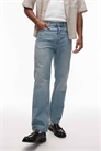 Джинсы с прямыми брючинами артикул 146839177