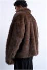 Пальто из искусственного меха на молнии артикул 149432487