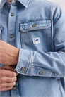 Джинсовая рубашка-оверсайз для работы артикул 154272320