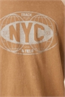 Футболка свободного кроя с рагланными рукавами и принтом с изображением Нью-Йорка артикул 152473695