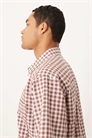 Рубашка в клетку свободного кроя артикул 150562315