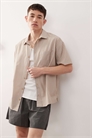 Короткая рубашка прямого кроя артикул 147147381