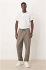 Свободные зауженные джоггеры из хлопка пике цвета хаки артикул 151963299