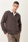 Поло с полосками артикул 153528465
