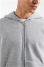 Худи с капюшоном и застежкой-молнией свободного кроя, цвет: серый меланж артикул 153493702