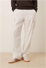 Брюки-карго свободного прямого кроя из смешанного льна артикул 154178652