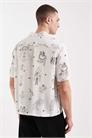 Рубашка Terra с коротким рукавом и принтом артикул 154893574