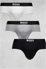 Набор из 3 пар трусов-хипстеров Boss Bodywear с логотипом на передней части артикул 141705030