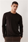Футболка с длинным рукавом из высококачественной шерстяной смеси артикул 151559925