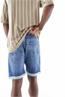Джинсовые шорты с отворотом артикул 139433707