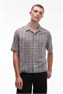 Рубашка с коротким рукавом в клетку «Сэнди» артикул 150230659