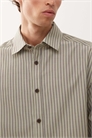 Рубашка прямого кроя с длинными рукавами в полоску артикул 147903181