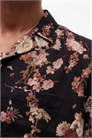 Рубашка с цветочным принтом и короткими рукавами артикул 150230600