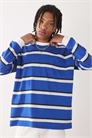Футболка с длинными рукавами в полоску и карманом артикул 142170397