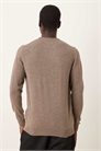 Свитер с круглым вырезом из натуральной овечьей шерсти артикул 150171281