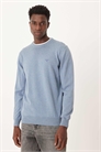 Свитер с круглым вырезом из хлопка Пима артикул 150171316