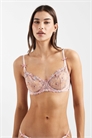 Бюстгальтер-балконет Ella M с цветочной вышивкой, без набивки, с косточками артикул 154033978