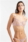 Бюстгальтер-балконет Ella M с цветочной вышивкой, без набивки, с косточками артикул 154033978
