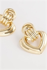 Сердечные серьги с детализированным дизайном артикул 150975798