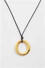 Колье с подвеской из нержавеющей стали на эксклюзивном кожаном шнурке артикул 154764164