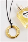 Колье с подвеской из нержавеющей стали на эксклюзивном кожаном шнурке артикул 154764164