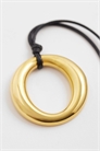 Колье с подвеской из нержавеющей стали на эксклюзивном кожаном шнурке артикул 154764164