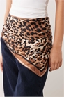 Шарф-сумка из атласа с леопардовым принтом артикул 155587065