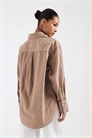 Рубашка свободного кроя с фактурной текстурой артикул 155647555
