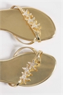 Плоские сандалии Elina на ремешках с морскими ракушками артикул 153891280